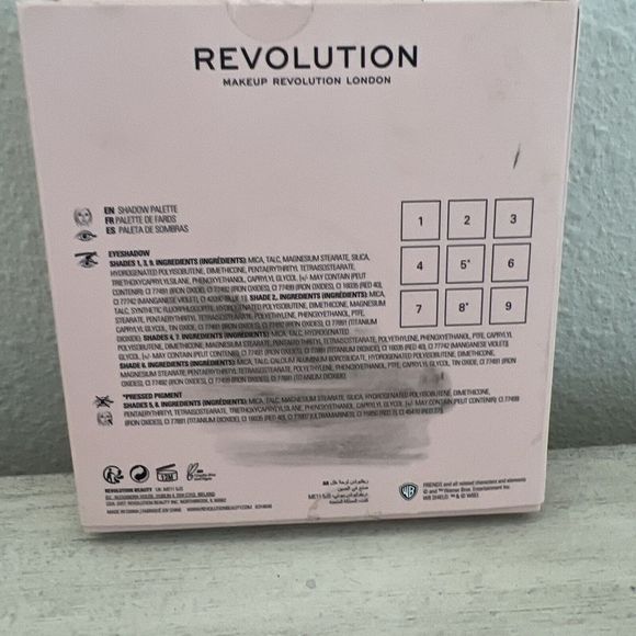 Friends x Revolution "Rachel" Eye Shadow Palette 9 Colors New With Box - Picture 3 of 6